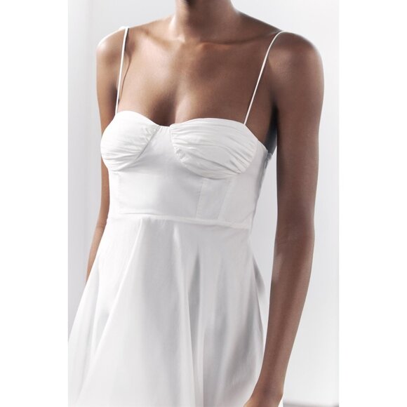 Zara Collection Ruffled Poplin Dress - Picture 3 of 8